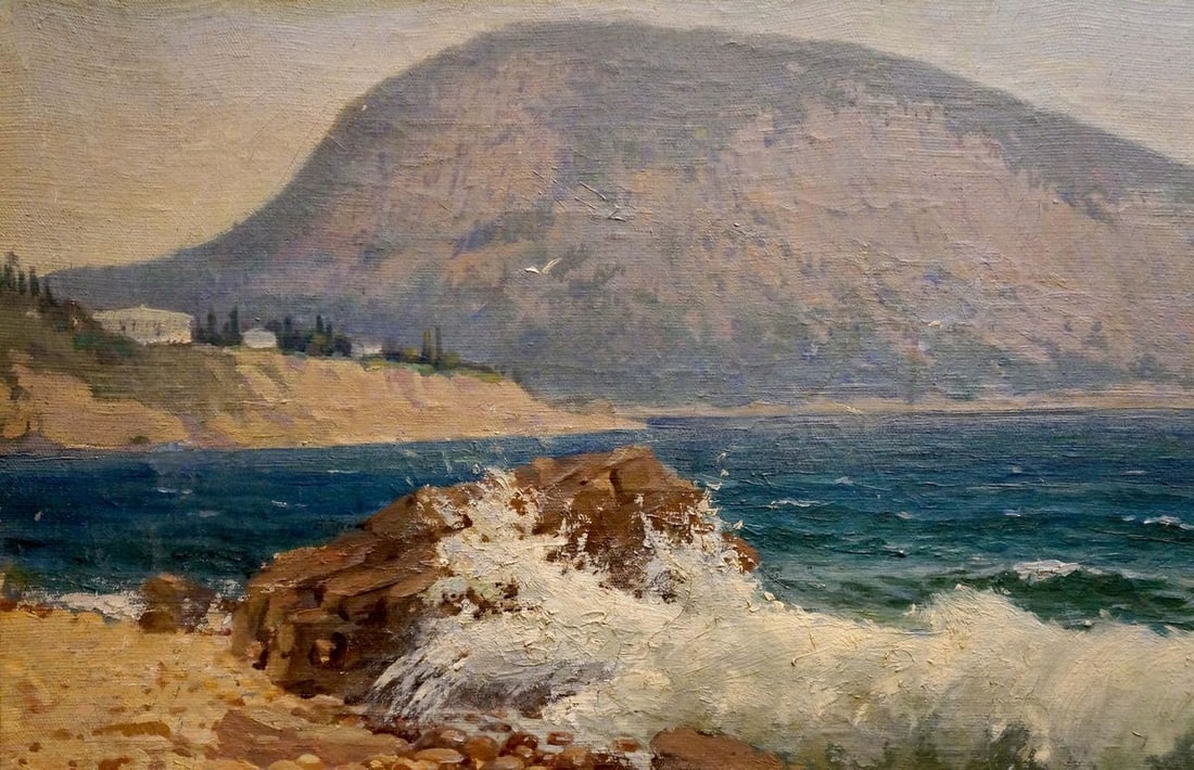 Oil painting Sea shore Osipov A. N. - 2