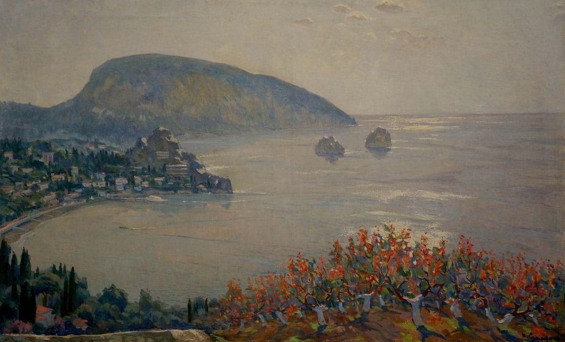 Oil painting Greece landscape Sulimenko Petr Stepanovich (1 of 8)