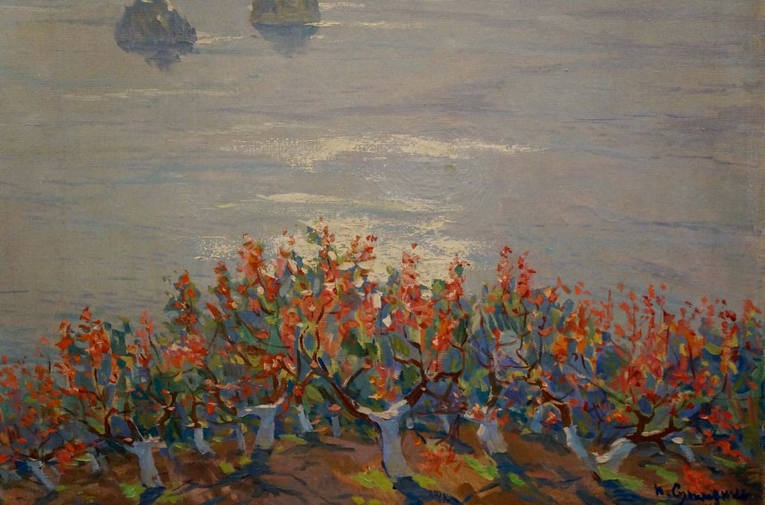 Oil painting Greece landscape Sulimenko Petr Stepanovich - 5