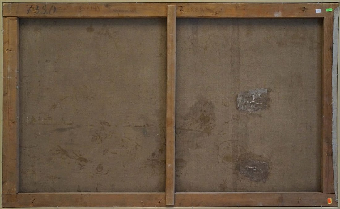 Oil painting City near the coast - 7