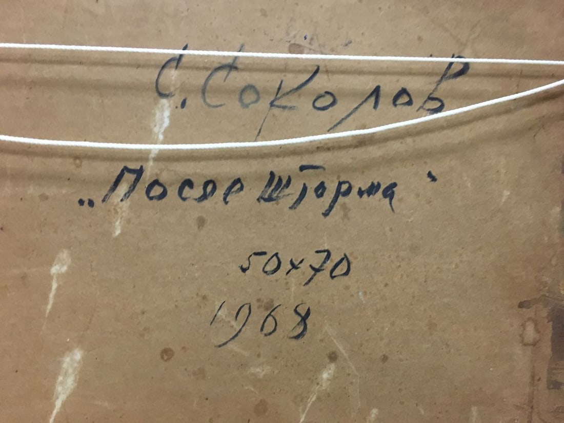 Oil painting Impending storm S. Sokolov - 10