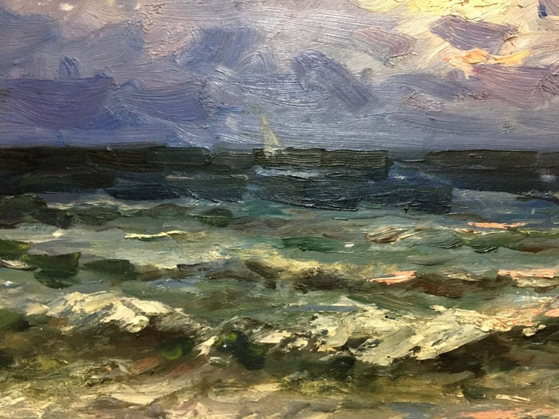 Oil painting Impending storm S. Sokolov - 2