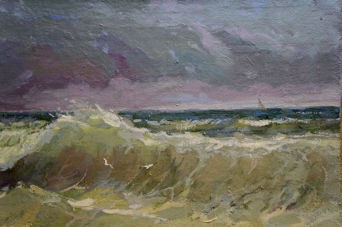Oil painting Raging sea Shadrin Alexander Petrovich - 3