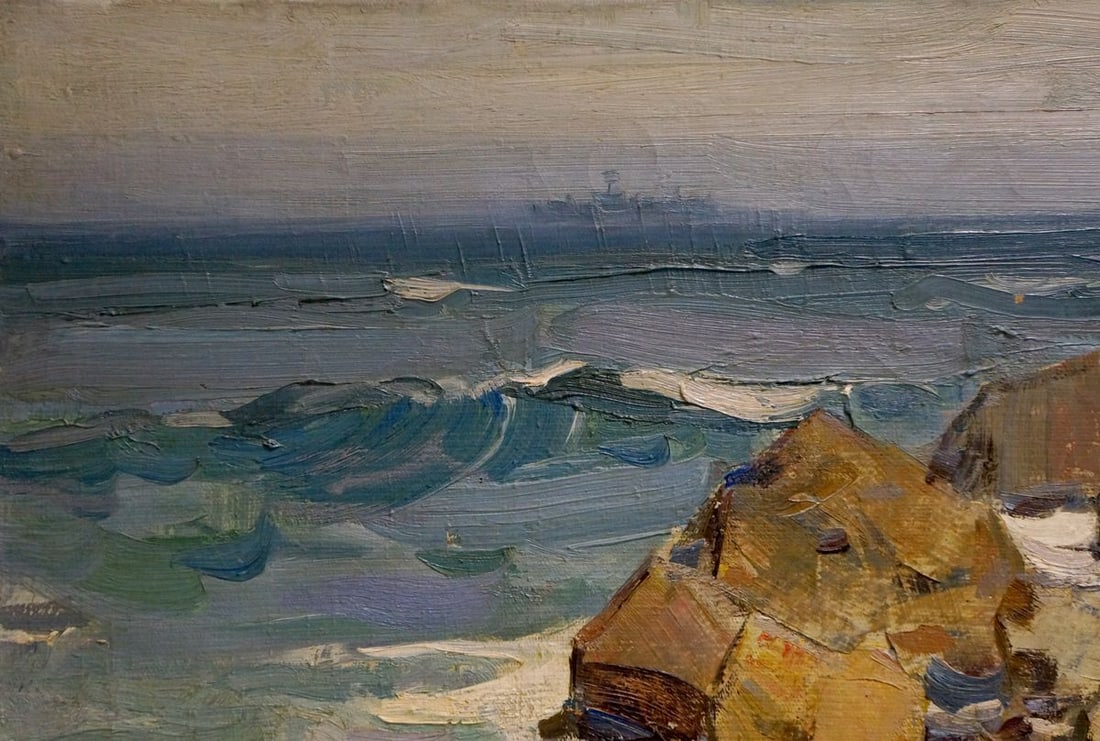 Oil painting By the sea Strelov Arkady Efimovich - 2