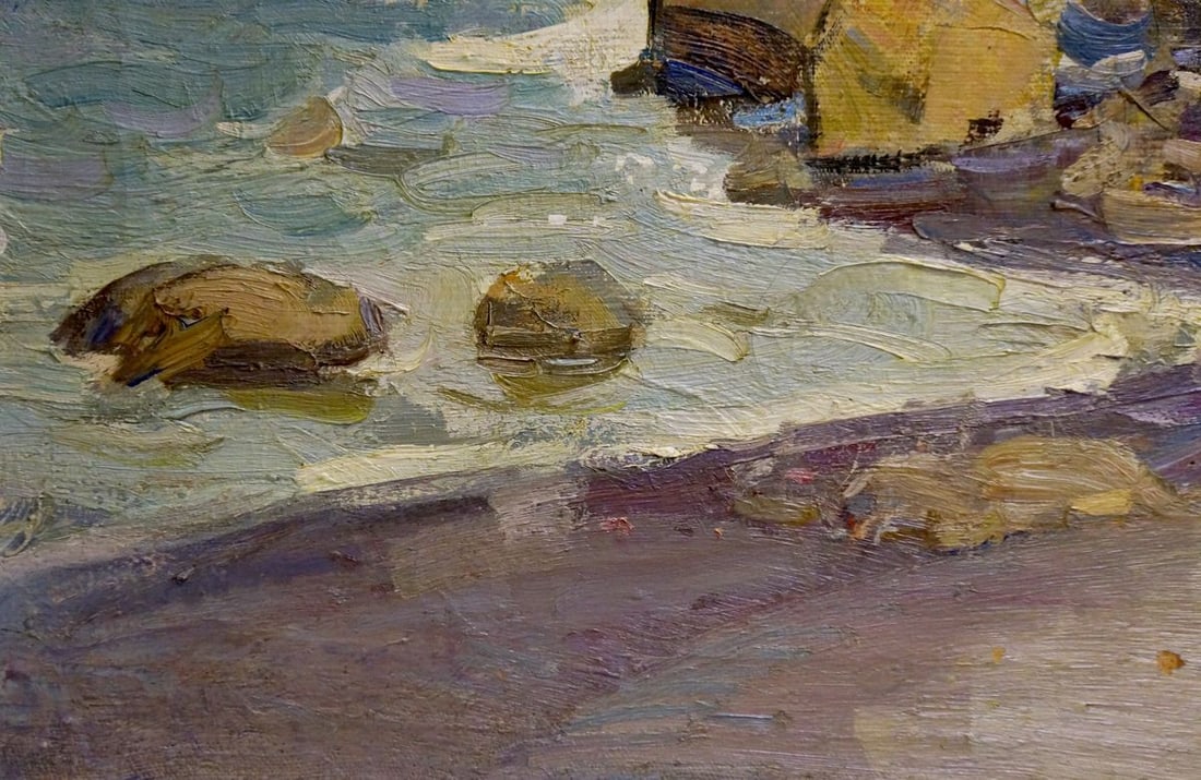 Oil painting By the sea Strelov Arkady Efimovich - 4