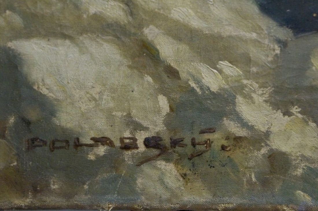 Oil painting Ships at sea Polarsky - 6