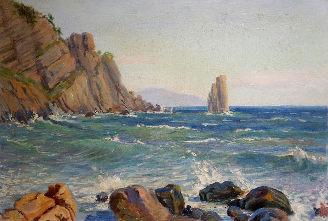 Oil painting Sea shore (1 of 8)