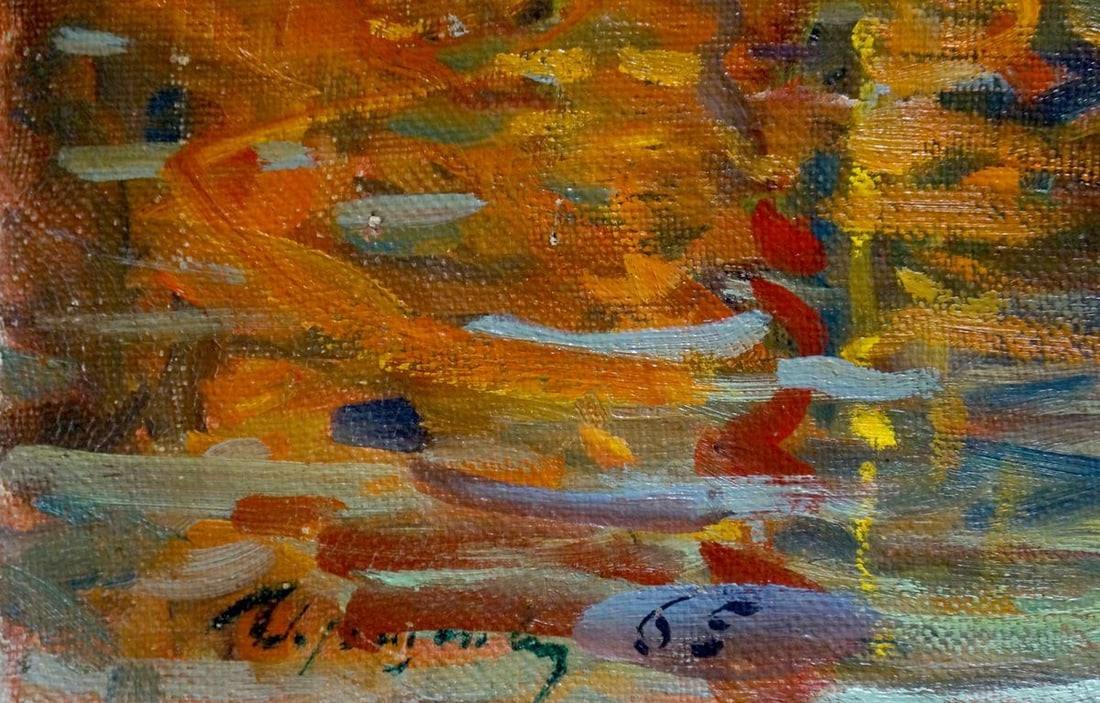 Oil painting Ship in port Atayan Armen Arshakovich - 6