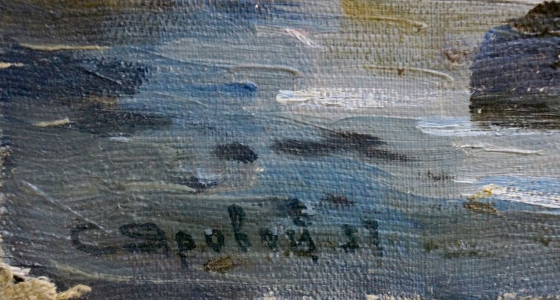 Oil painting Ship at sea Yarovoy Stepan Kalinovich - 6