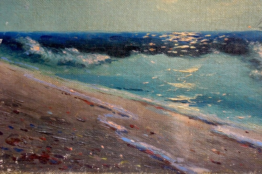 Oil painting Night sea Unknown artist - 2