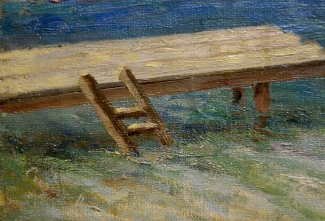 Oil painting Off the coast Paul Christiaan Poll - 2