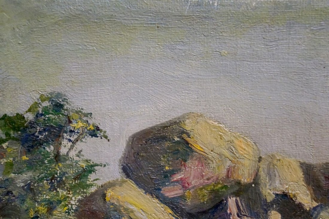 Oil painting Off the coast Paul Christiaan Poll - 4