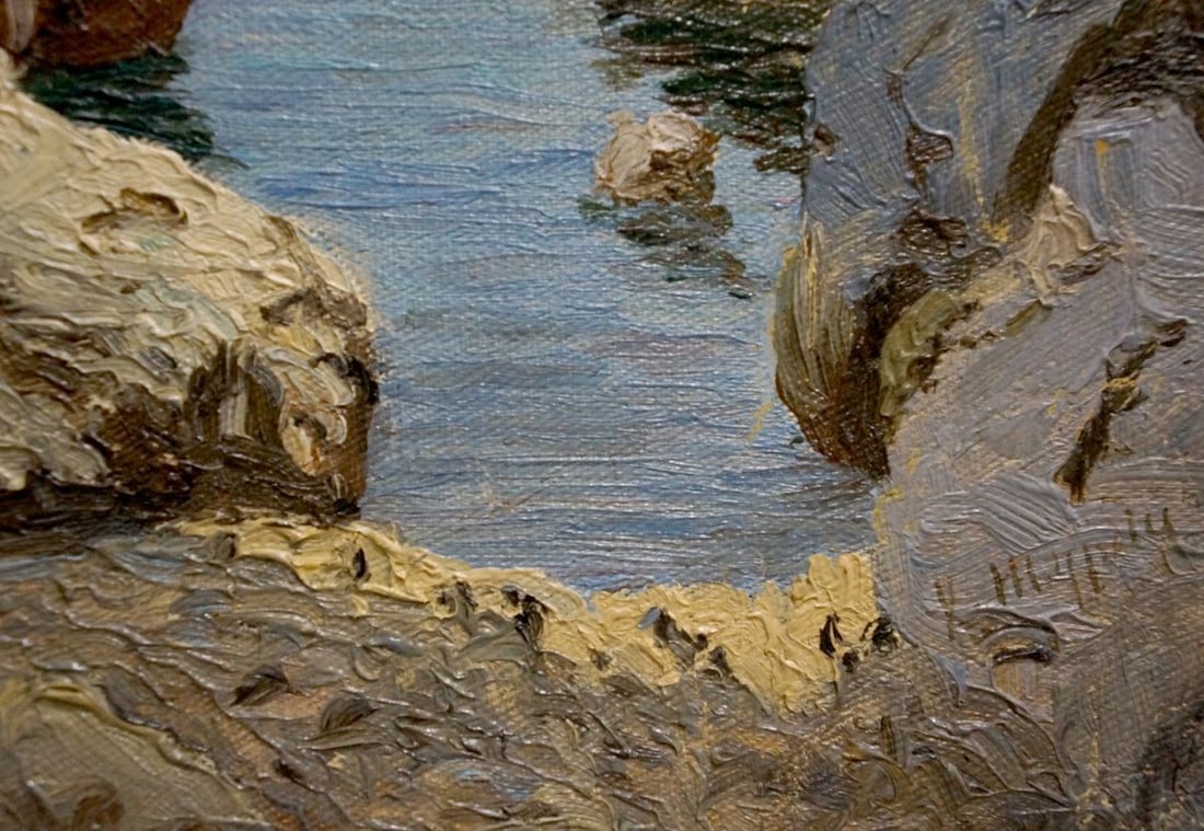 Oil painting Off the coast Paul Christiaan Bos - 3