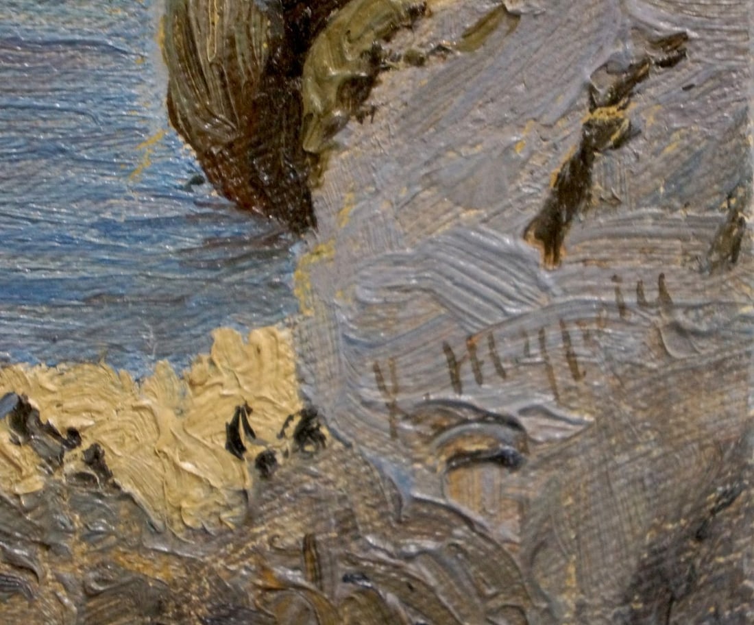 Oil painting Off the coast Paul Christiaan Bos - 6