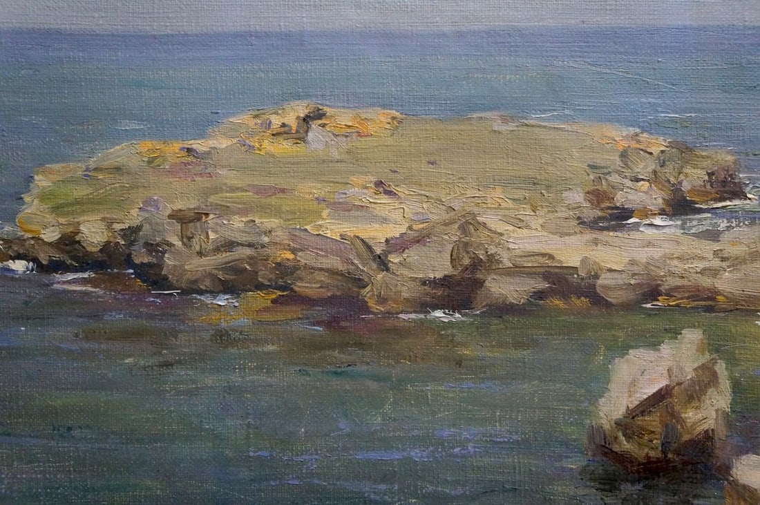 Oil painting Stones by the sea - 4