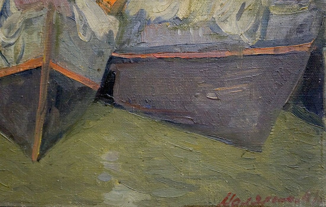 Oil painting Preparing for sailing Malyarenko Igor Alekseevich - 5