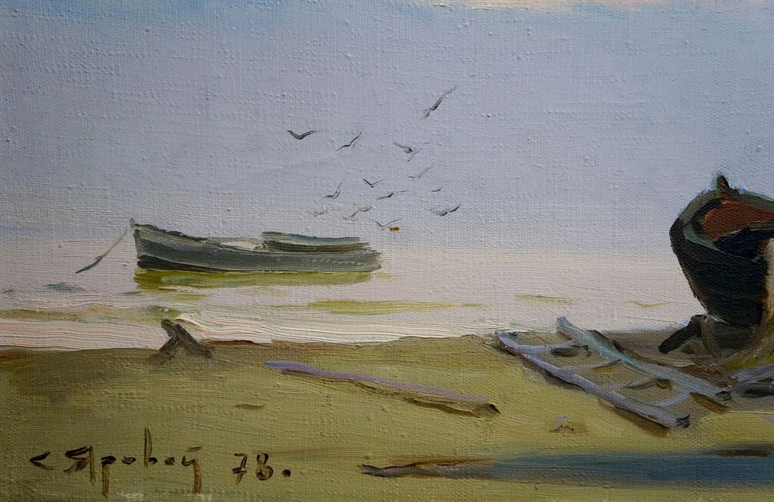 Oil painting Evening seaside Yarovoy Stepan Kalinovich - 2