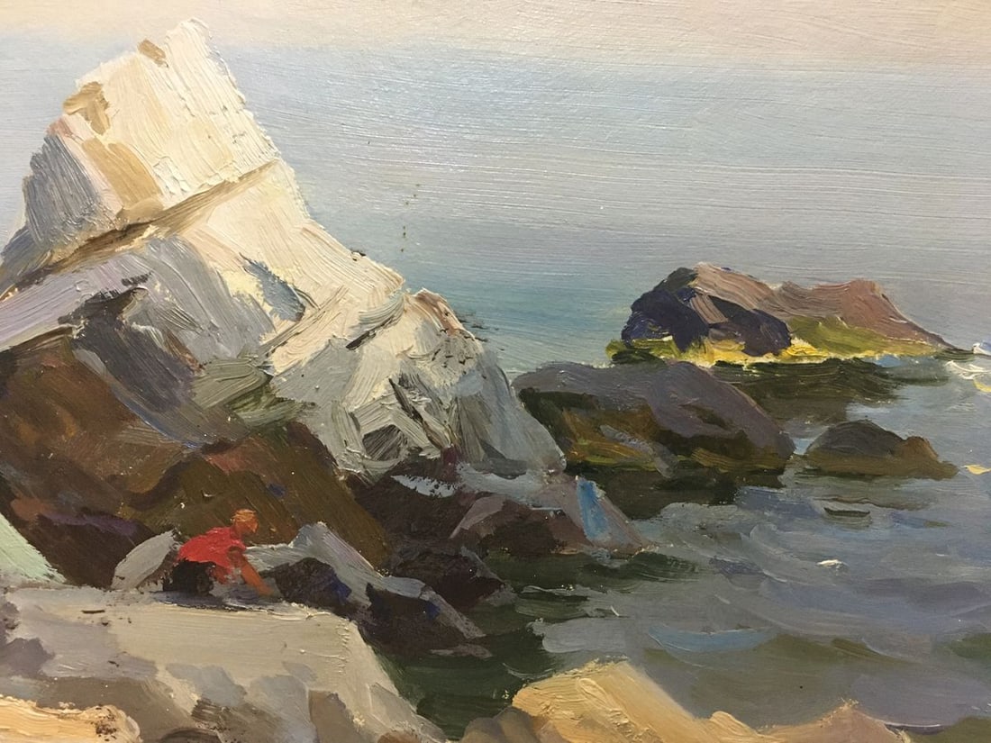 Oil painting Shore landscape Stepan Kalinovich Yarovoy - 3