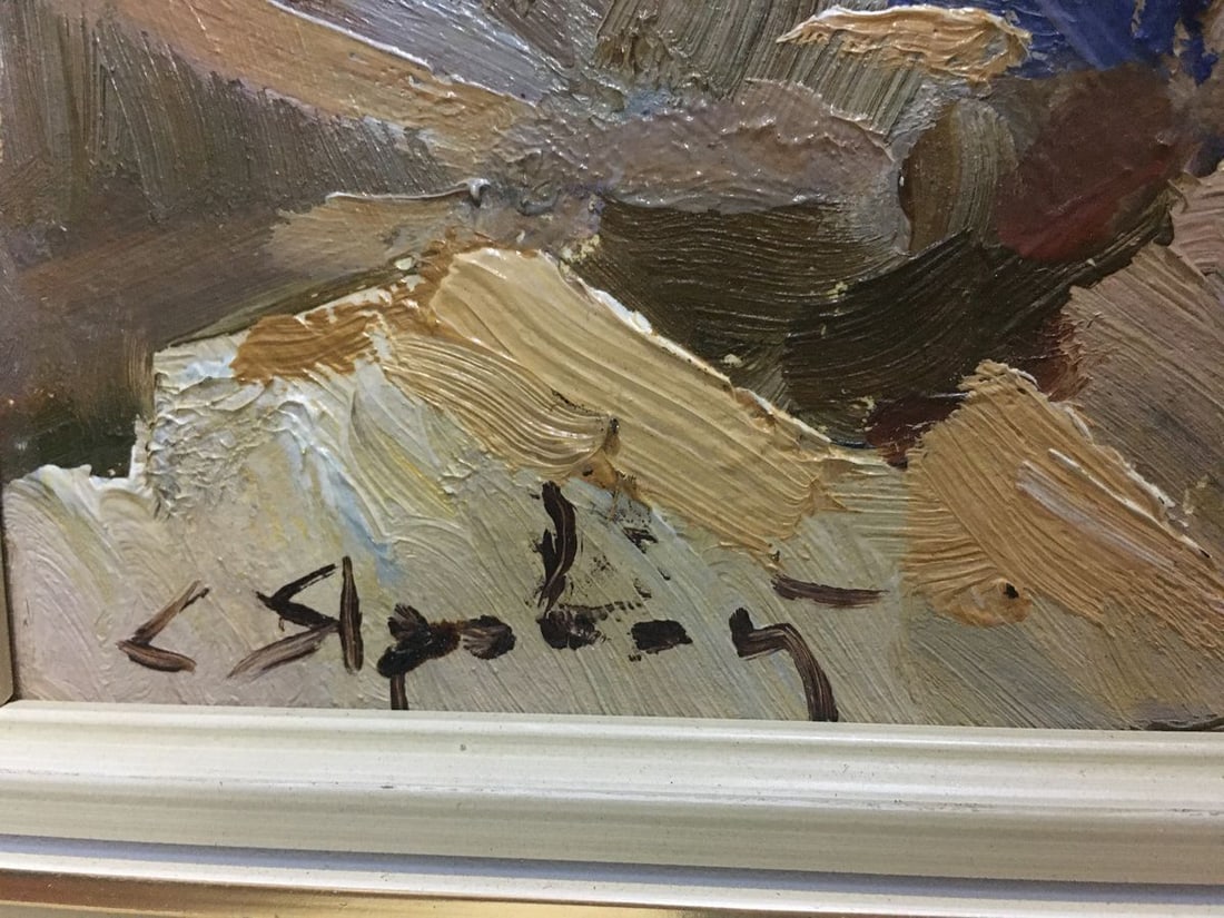 Oil painting Shore landscape Stepan Kalinovich Yarovoy - 8