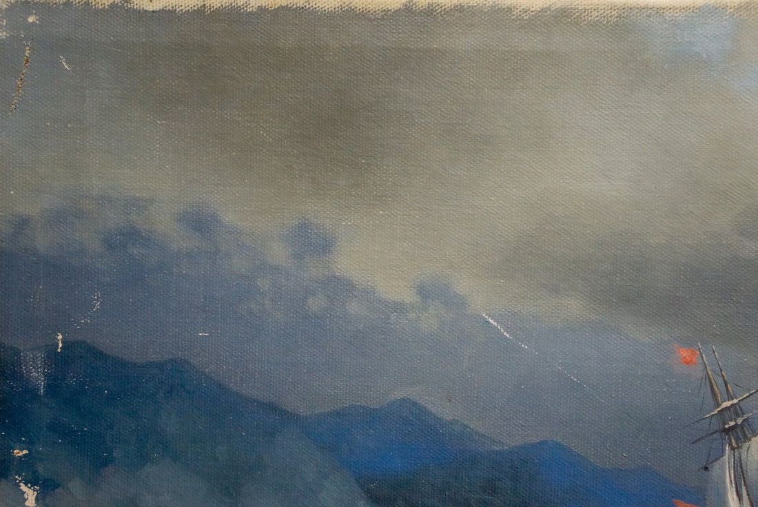 Oil painting Storm Unknown artist - 2