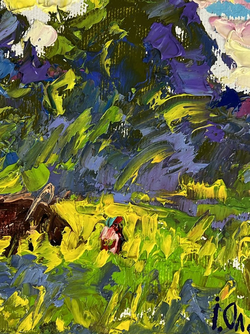 Oil painting Morning rest in the field Oleksiy Ivanyuk - 10