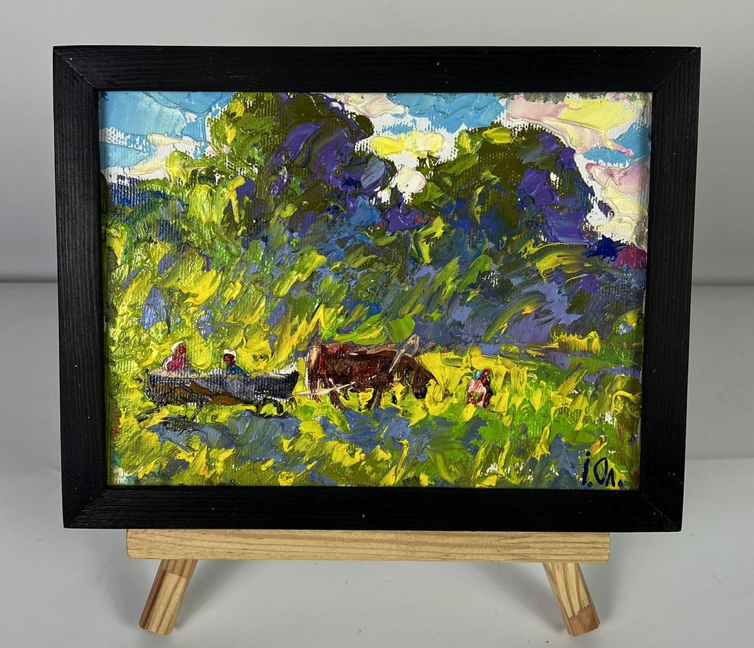 Oil painting Morning rest in the field Oleksiy Ivanyuk - 2