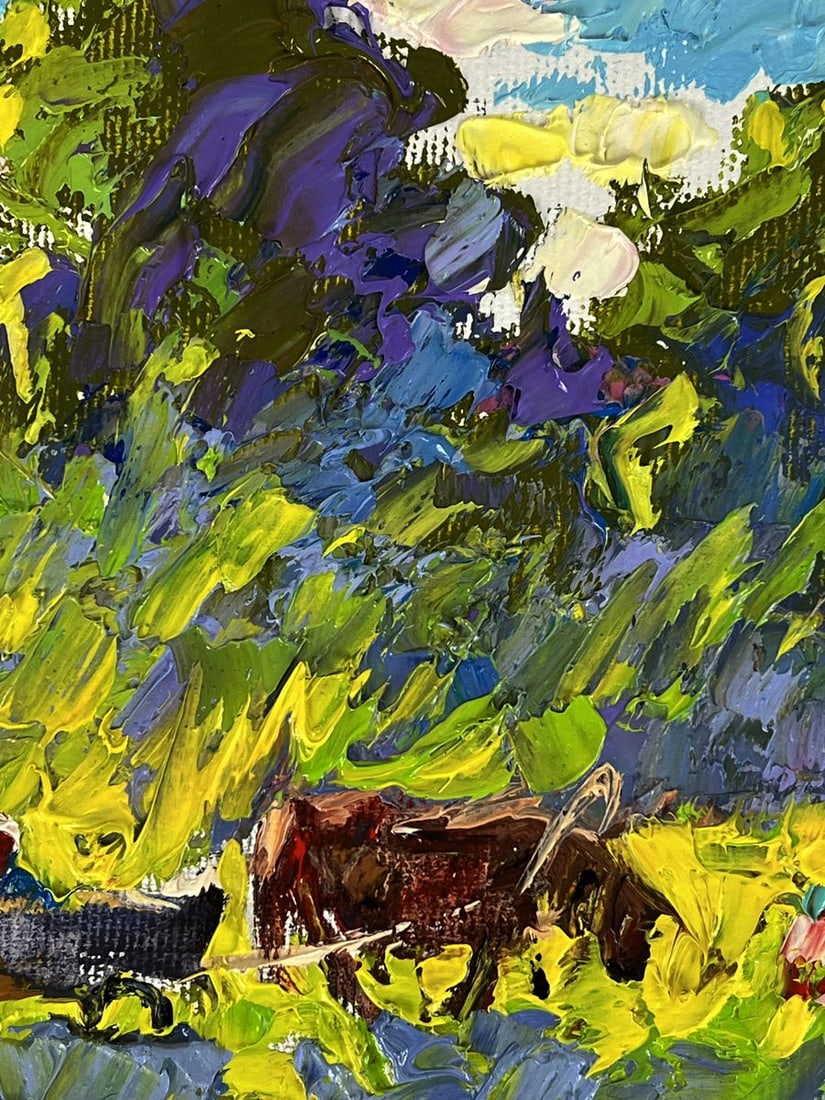 Oil painting Morning rest in the field Oleksiy Ivanyuk - 5