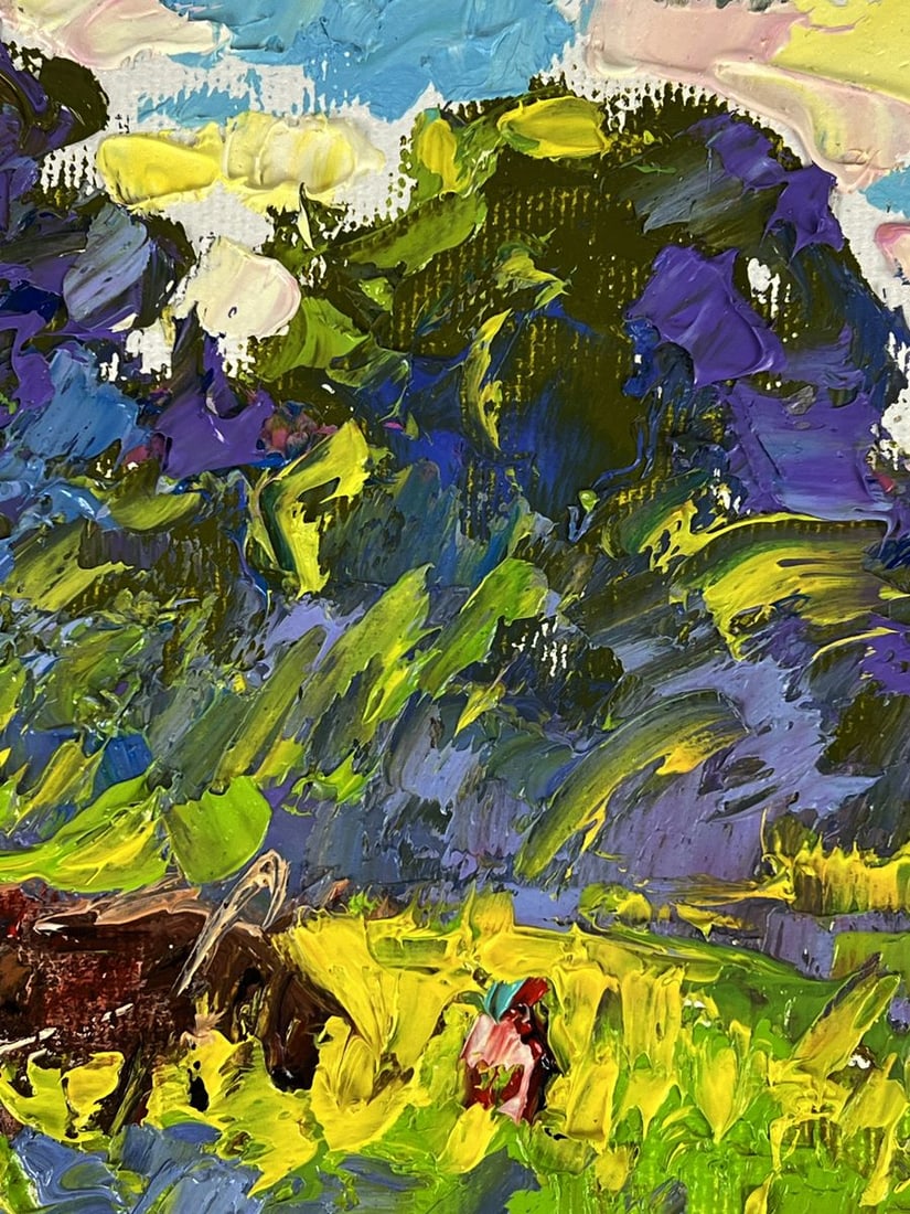 Oil painting Morning rest in the field Oleksiy Ivanyuk - 7