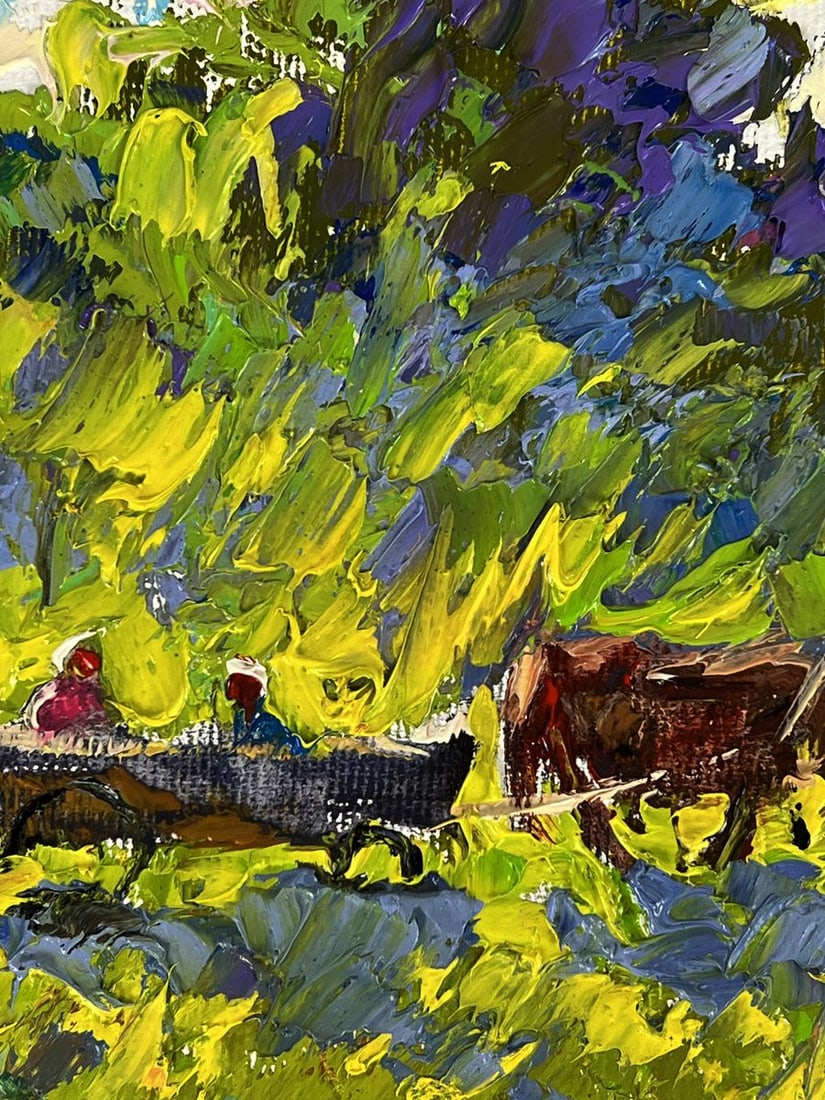 Oil painting Morning rest in the field Oleksiy Ivanyuk - 8