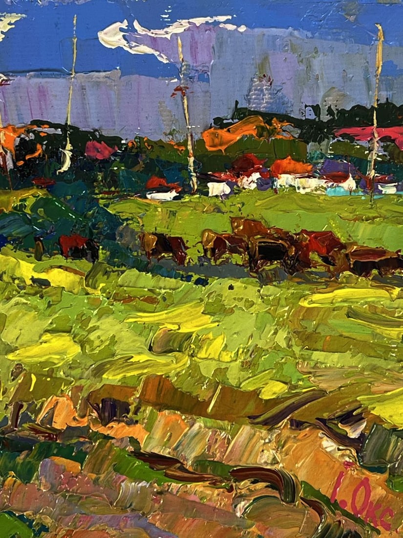 Oil painting In the sunny meadows Oksana Ivanyuk - 10
