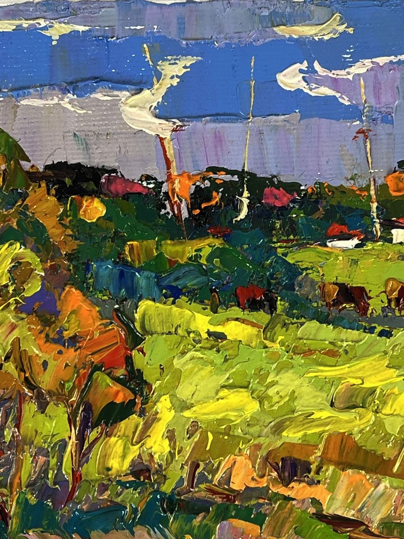 Oil painting In the sunny meadows Oksana Ivanyuk - 5