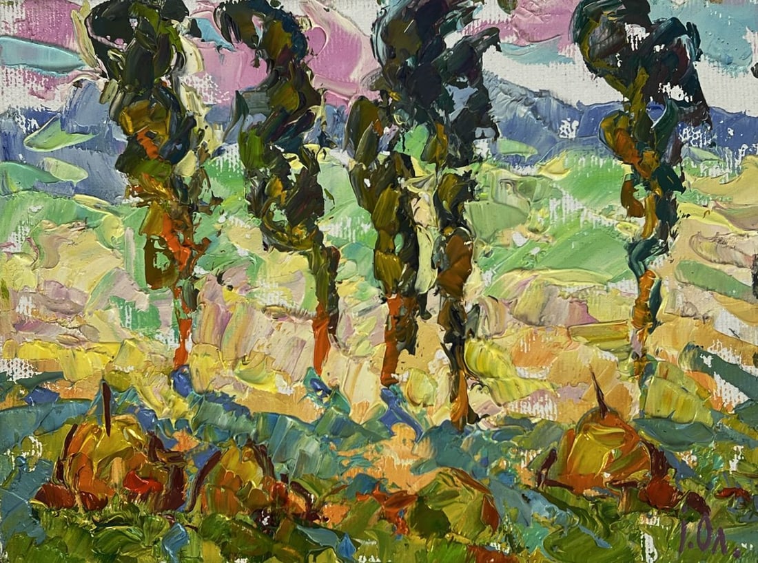 Oil painting In the sunny meadows Oleksiy Ivanyuk (1 of 11)