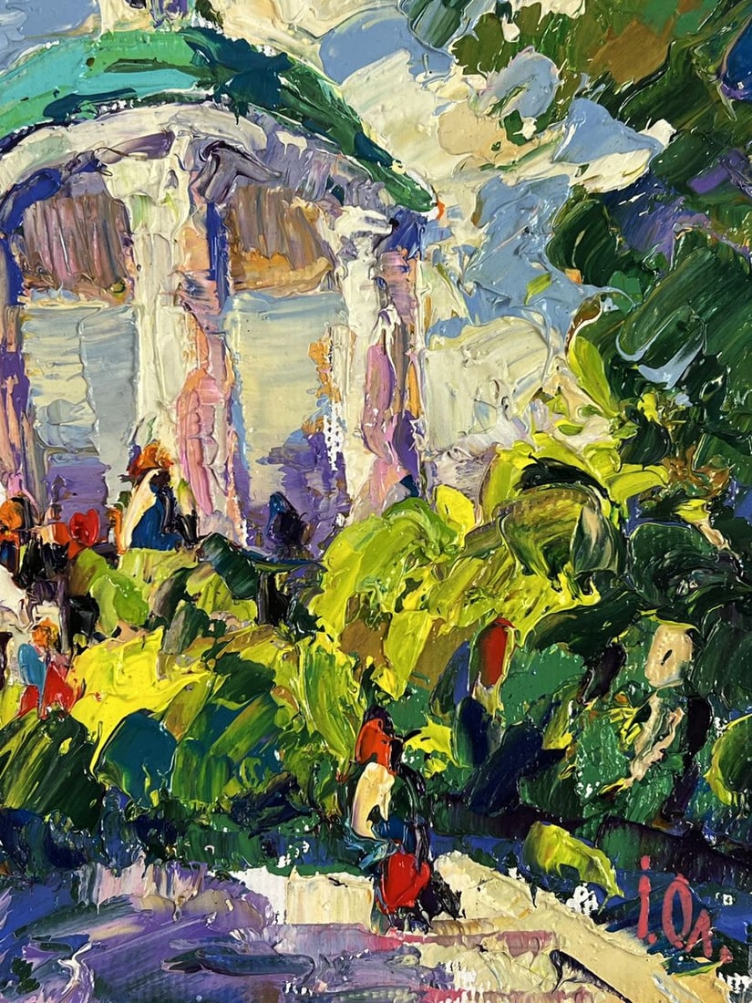 Oil painting In the summer city park Oleksiy Ivanyuk - 10