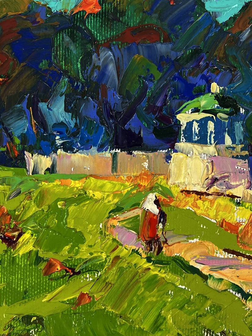 Oil painting Village park in the forest Oleksiy Ivanyuk - 6