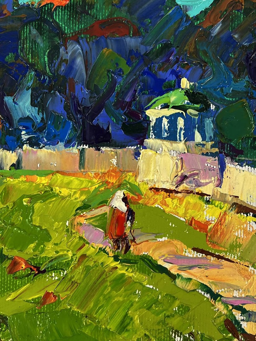 Oil painting Village park in the forest Oleksiy Ivanyuk - 7