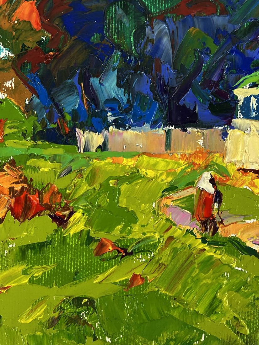 Oil painting Village park in the forest Oleksiy Ivanyuk - 9