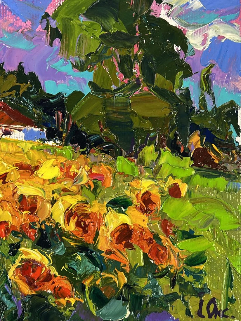 Oil painting Edge of the Village Oksana Ivanyuk - 10