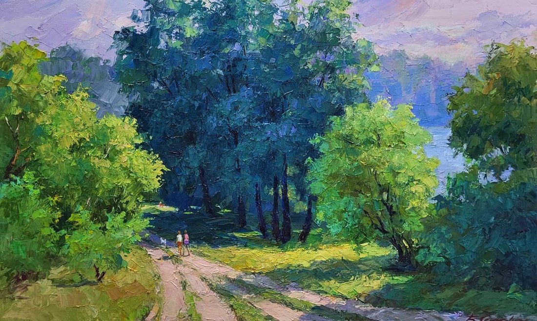 Oil painting Road to the river Boris Serdyuk (1 of 8)