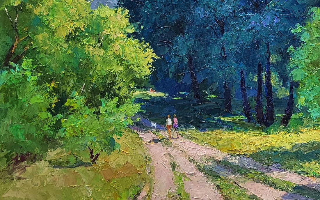 Oil painting Road to the river Boris Serdyuk - 4