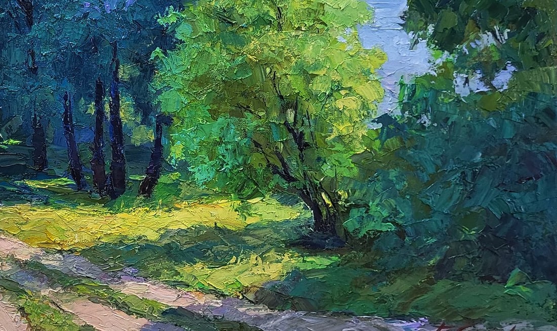 Oil painting Road to the river Boris Serdyuk - 5