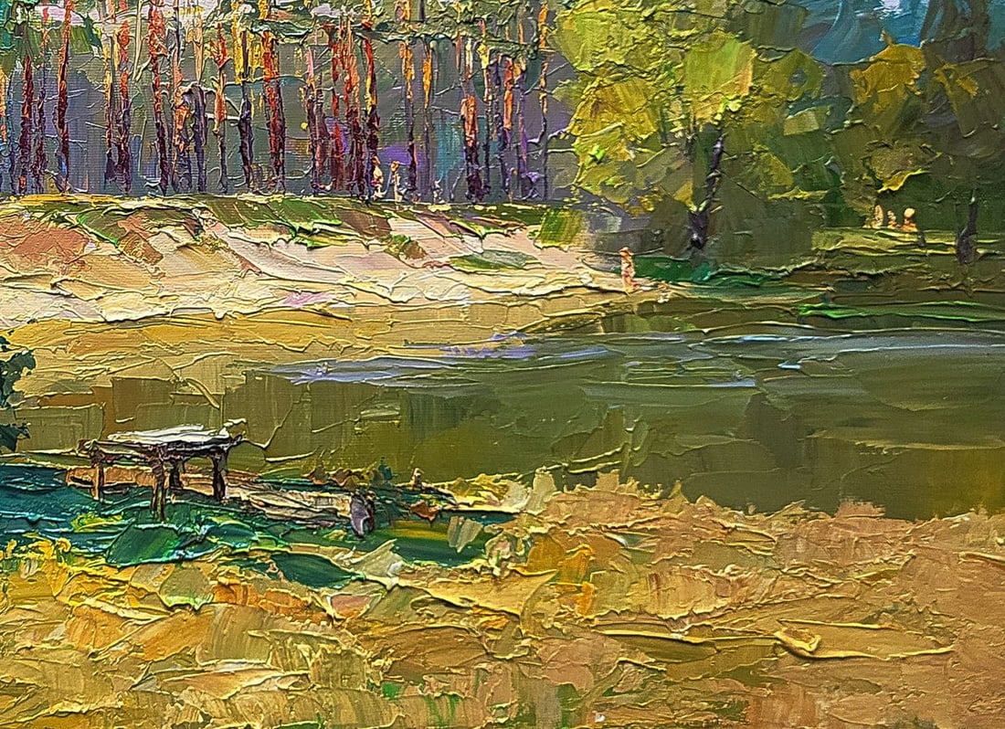 Oil painting The edge of the village Boris Serdyuk - 4