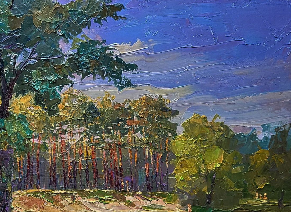 Oil painting The edge of the village Boris Serdyuk - 7