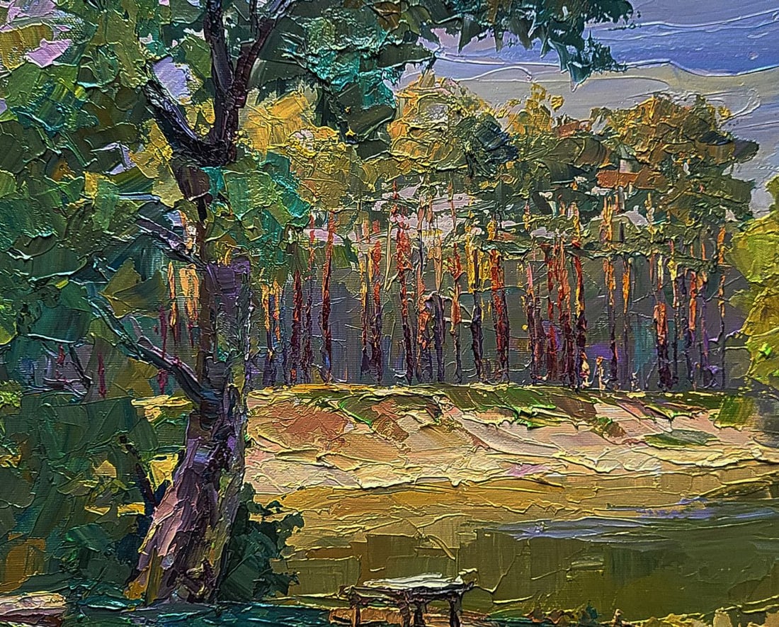 Oil painting The edge of the village Boris Serdyuk - 8