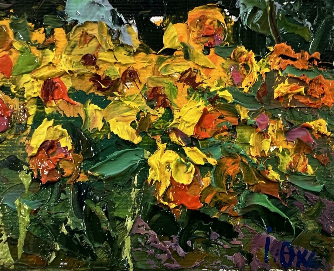 Oil painting Sunflowers field Oksana Ivanyuk - 7