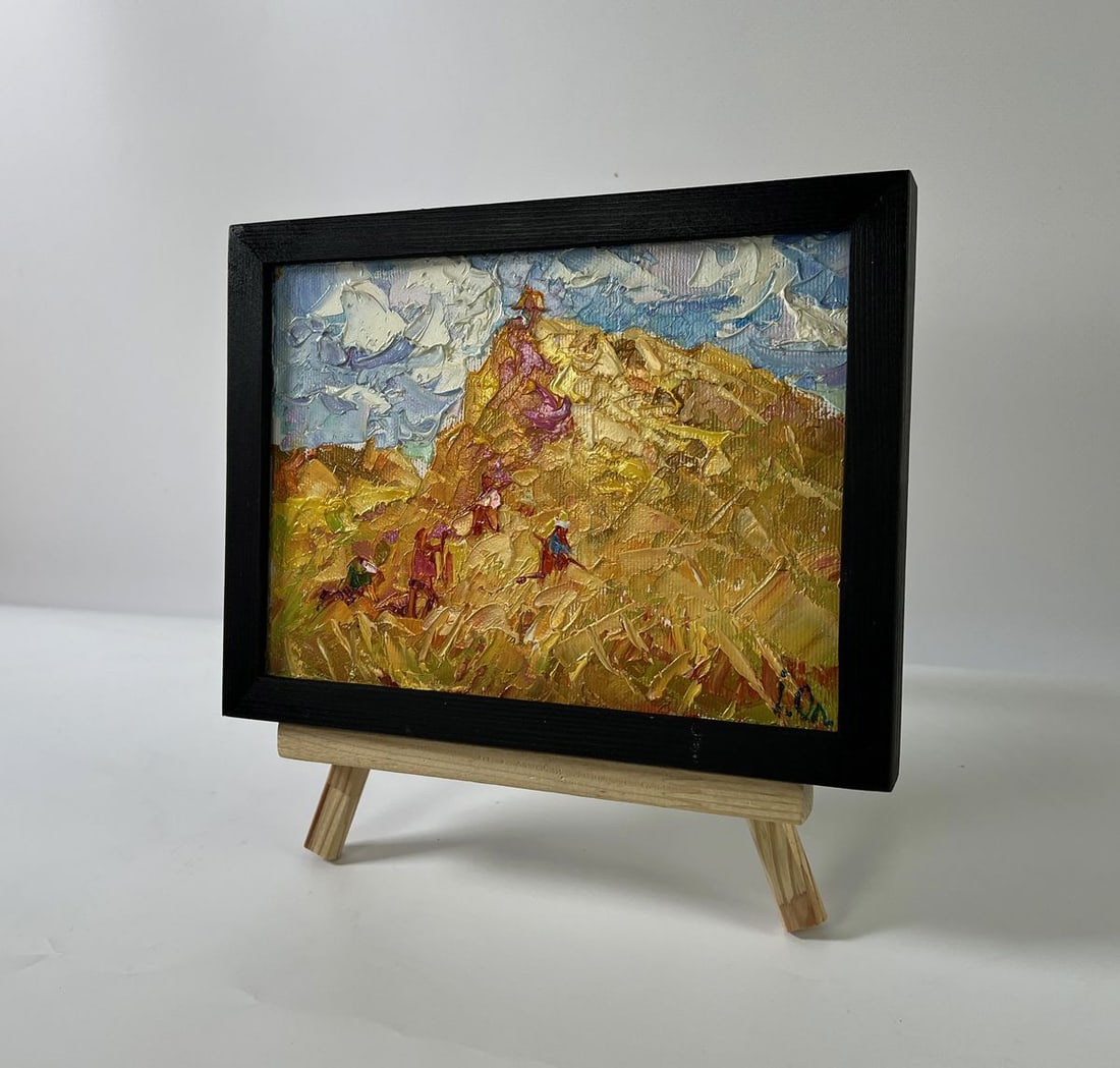 Oil painting Daytime haymaking Oleksiy Ivanyuk - 3