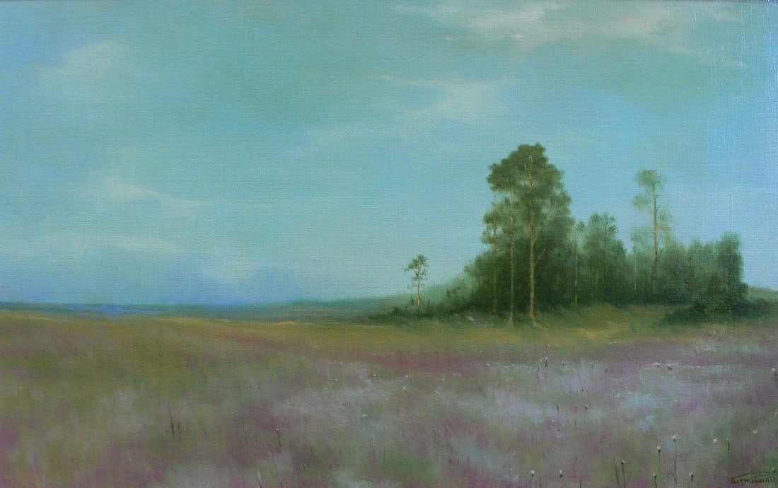Oil painting Lavender is blooming Vasily Korkishko (1 of 6)