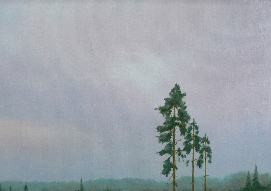 Oil painting Hunter's hut Vasily Korkishko - 5