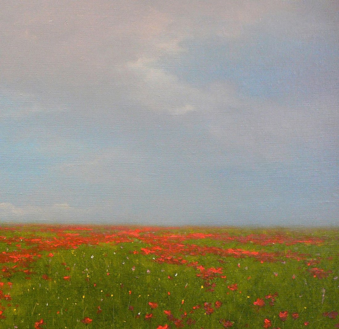Oil painting Blooming field of poppies Vasily Korkishko - 4