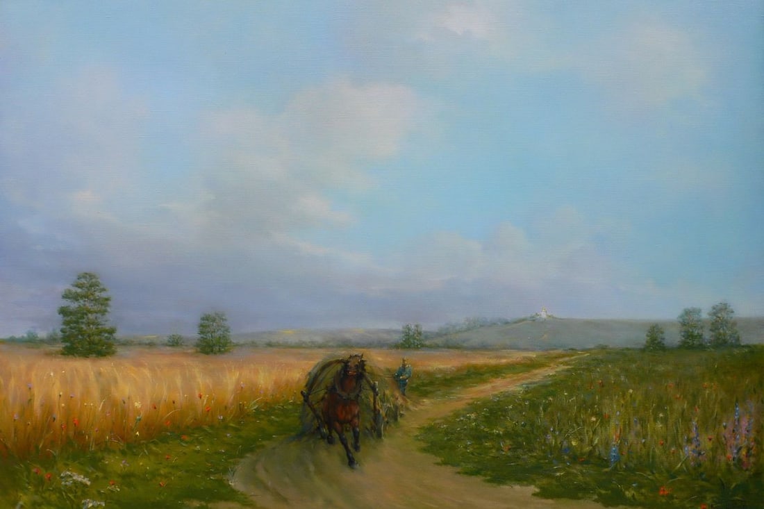 Oil painting In the vastness of wheat fields Vasily Korkishko (1 of 6)
