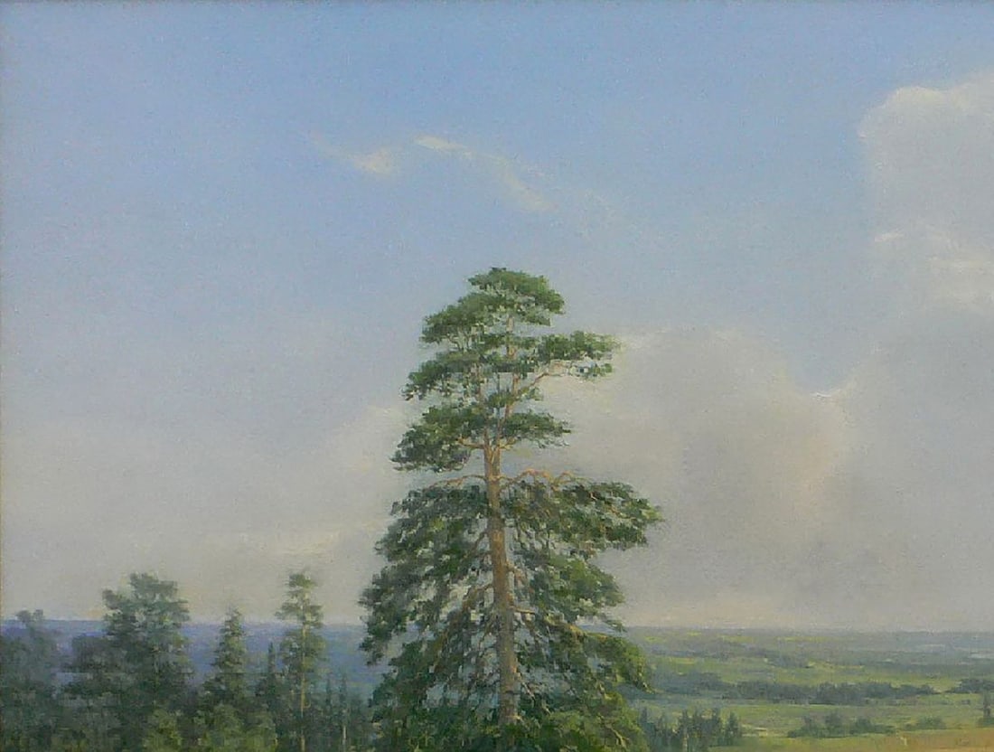 Oil painting Road in the field Vasily Korkishko - 4